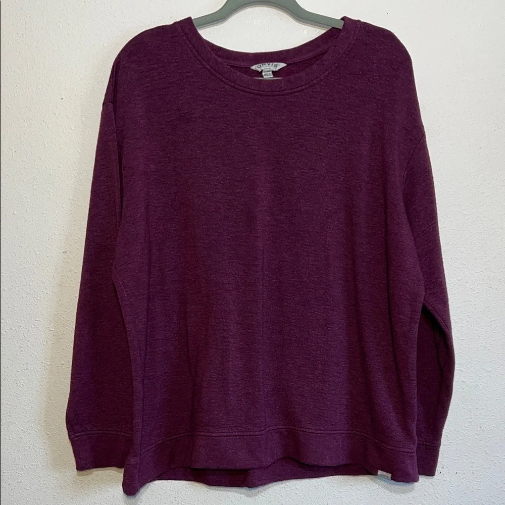 Orvis Men’s Maroon Winter Pullover Sweater size XL